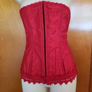 Beautiful red corset